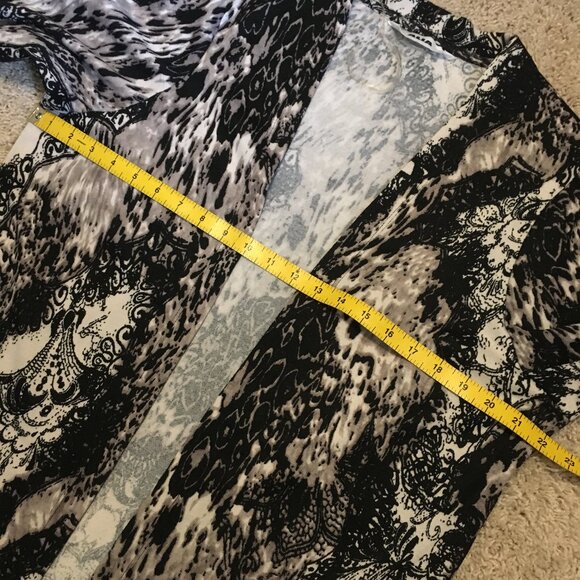 Vintage Damask Lace & Flowers Knit Open Cardigan - Picture 12 of 15